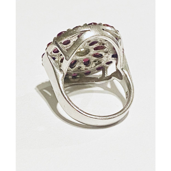 Natural gemstones with Opal Center Ring - Picture 5 of 8